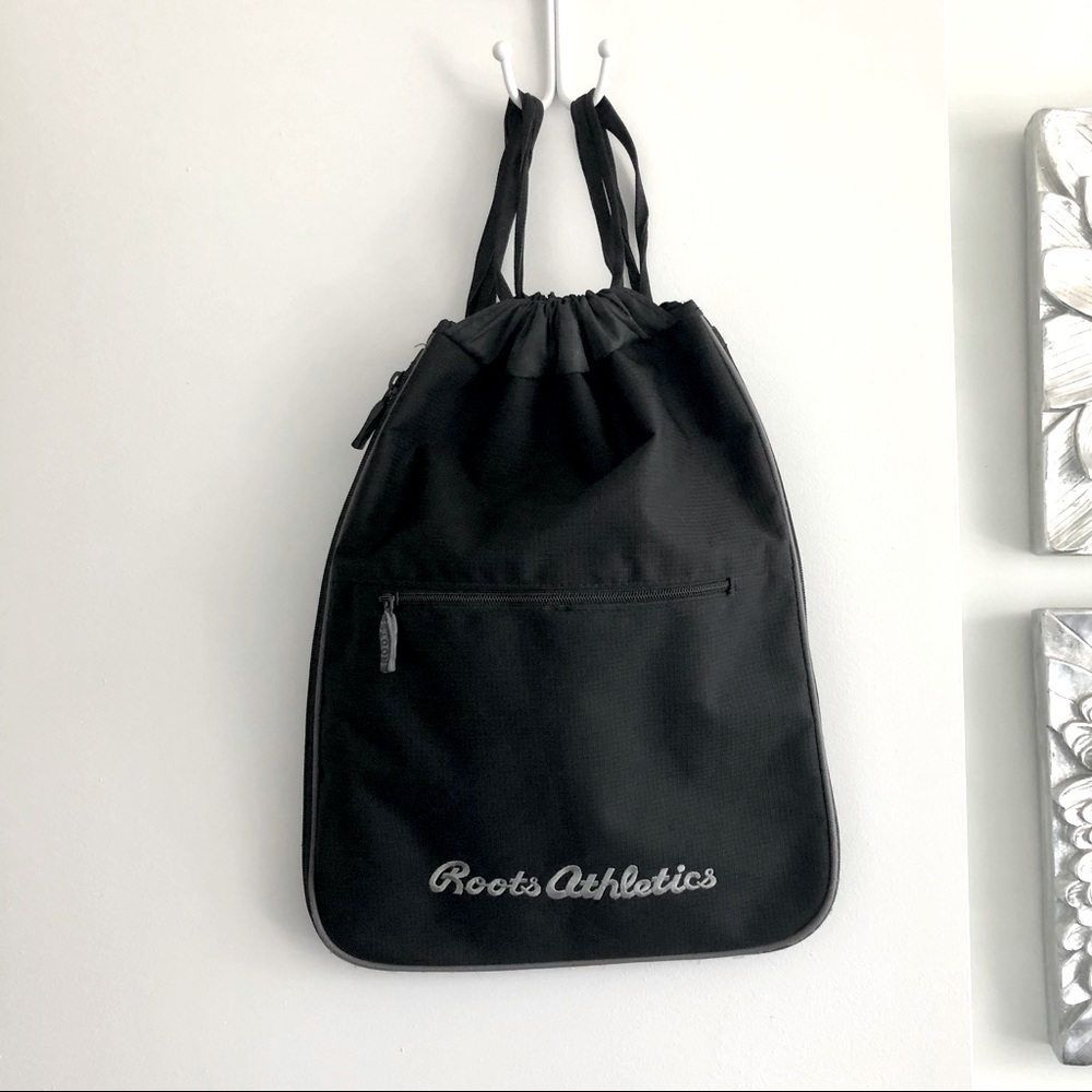 ROOTS Athletics Expandable Drawstring Backpack Bag
